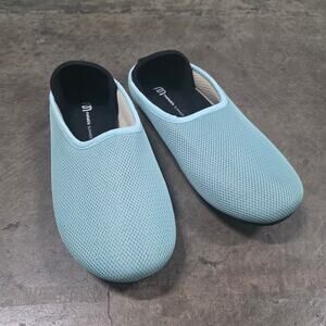 Mahabis Summer Slippers Women EU 38 US ~7.5 Teal Aqua Indoor Outdoor Comfort EUC